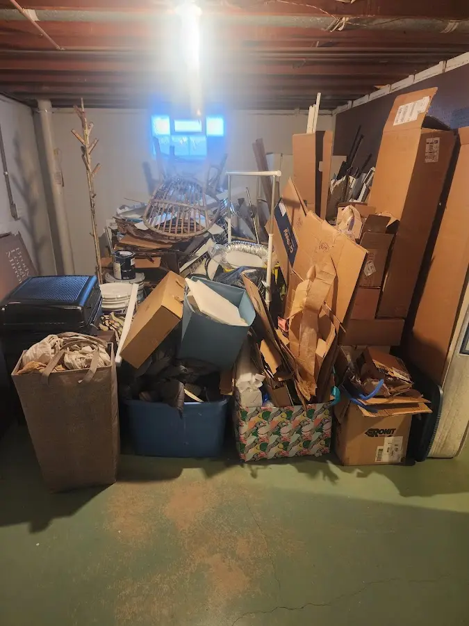 Roll-off dumpster container at job site for 6 Yard Dumpster Rental in Mission